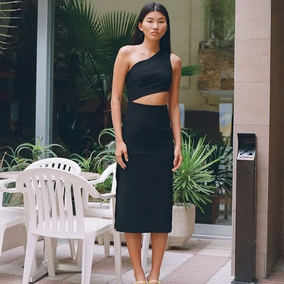 Paloma Wool Dellarte Dress in Black - Picture 1 of 7